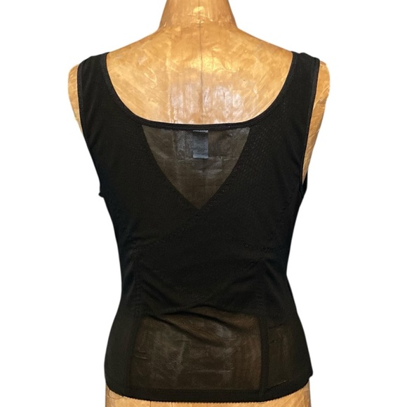 Unbranded Black Open Front Hook & Eye Powernet Corset Shaper | Some Minor Flaws - Picture 13 of 13